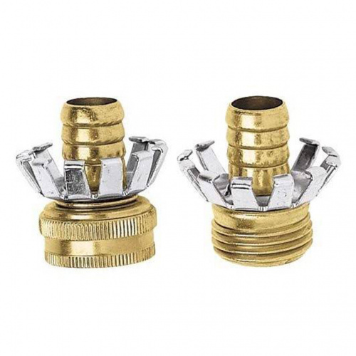 Gilmour Metal Clincher Hose Couplers Male and Female 3/4in