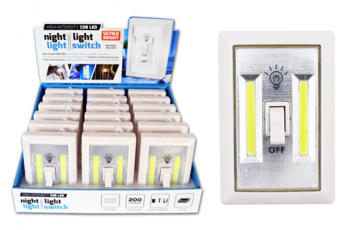 Diamond Vision Impulse Emergency Supplies Cob Led Wall Nightlight Switch