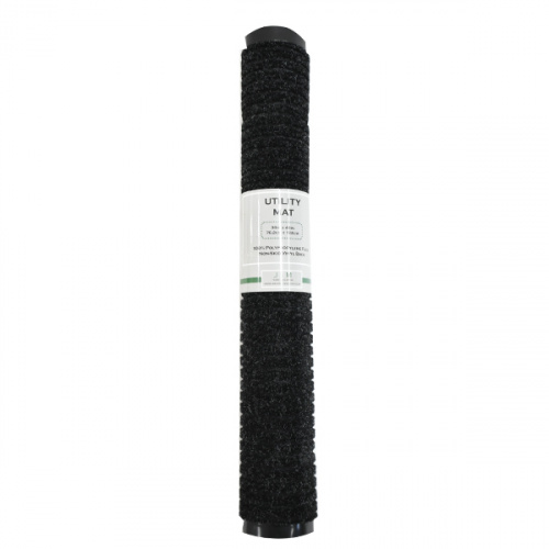 J&M Ribbed Utility Mat Charcoal 30x48in