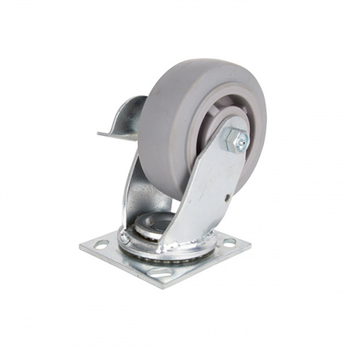 Prosource Tpr Wheel Swivel Plate Caster with Brake 5x2in