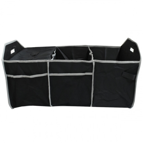 Home Basics Collapsible Trunk Organizer w/ Cooler Black