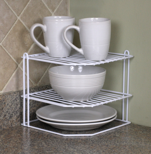 Home Basics 2-Tier Corner Rack