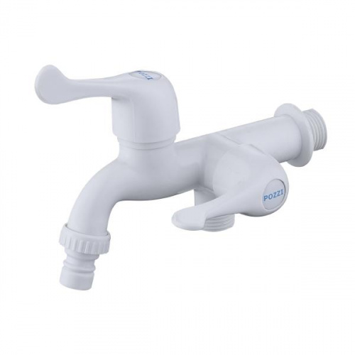 Pozzi Dual Faucet Abs White
