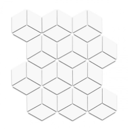 Picasso Rhombus Porcelain Mosaic Tile 272x310mm