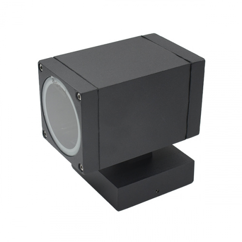 Alphalux Wall Lamp 1w 1xgu10 Alum+clear