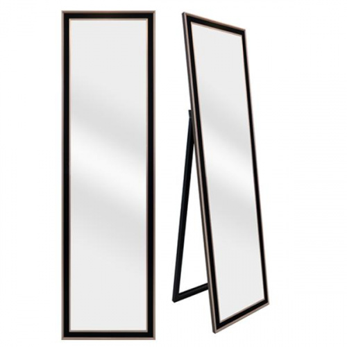 Heim Espejo Mirror Black with Stand