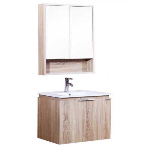 Pozzi Veneered Panel Vanity Wall Hung Cabinet