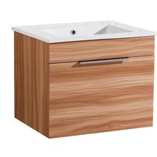 Pozzi Veneered Panel Vanity Wall Hung Cabinet