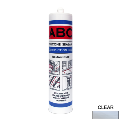 ABC Silicon Sealant Construction Grade Neutral Cure Clear