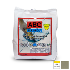 ABC Tile Grout 2kg F5 Olive Green