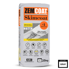 ABC Zemcoat Skimcoat Standard 25kg Gray