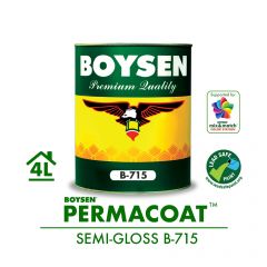 Boysen 715 4L White Permacoat Semi-Gloss Latex