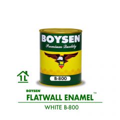 Boysen 800 1L White Flatwall Enamel