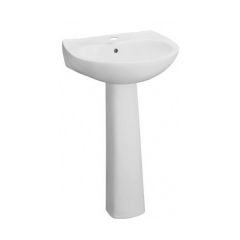 Kohler Lavaratory with Pedestal-Sacramento White