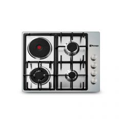 Tecnogas Built-In Cooktop with Three Gas + 1 Electrical Hot Plate