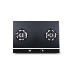 Tecnogas Built-In Cooktop 2 Gas Burners Tempered Black Glass