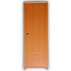 Mighty Interior PVC Door Maple with Jamb and Louver