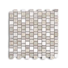 Picasso Sigrid Glass Mixed Aluminum Mosaic Tiles