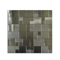 Picasso Scarlet Stainless Steel Mosaic Tile