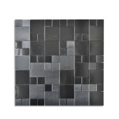 Picasso Scarlet Stainless Steel Mosaic Tile