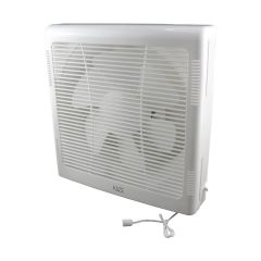 Kaze/Gn 10in Reversible Wall Exhaust Fan With Cover White