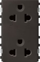 Schneider Twin 3-Pin Universal Outlet