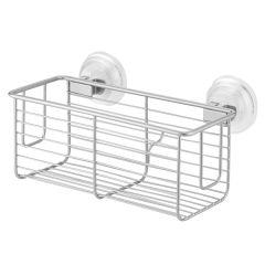 Interdesign Classico Suction Basket Silver