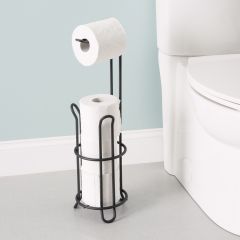 Home Basics Toilet Tissue Holder with Roll Reserver