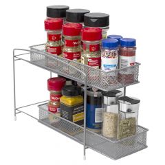 Home Basics 2-Tier Helper Shelf Spice Rack