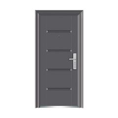 P.Tech Steel Door Grey Left Swing 2120X850X50M with Handle