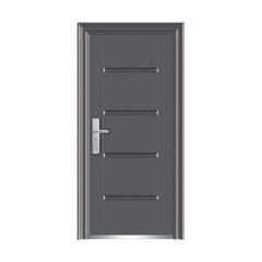 P.Tech Steel Door Grey Right Swing 2120X850X50M with Handle