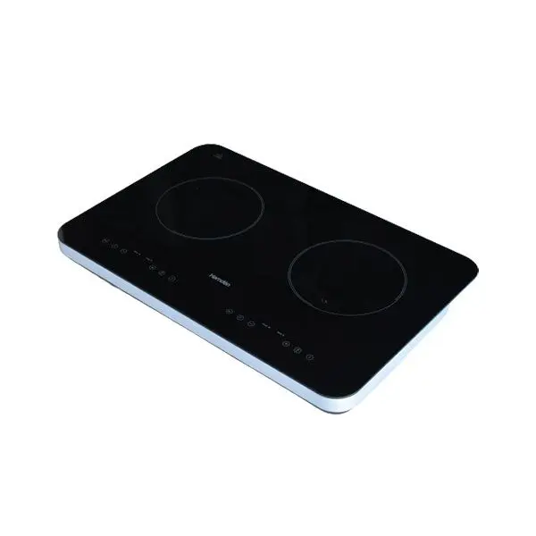 Hamden Free Standing Double Induction Hob Black